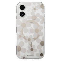 SwitchEasy Fleur 3D Compatible with MagSafe Case for iPhone 17 - Golden Gray-3D IMD Pattern: Dual-layer IMD film interior decoration technology, creating a 3D stereoscopic visual effect