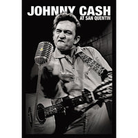 Johnny Cash San Quentin - Framed Print - 27" x 38"-Premium music memorabilia