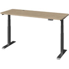MotionGrey - Bureau assis-debout électrique à double moteur, réglable en hauteur, 165 po de largeur - Cadre noir-MotionGrey Bureau assis-debout électrique réglable en hauteur à double moteur allemand pour ordinateur et bureau - Cadre noir avec plateau (165 cm x 60 cm x 2,5 cm)