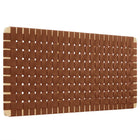 Modway Sparta Weave Wall Mount Vegan Leather Full Headboard with - Natural Brown-Full Size Headboard Only
