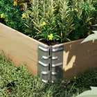 Outsunny - Kit de jardinière surélevée en bois avec fond ouvert - 45,3 po L x 23,6 po l x 7,9 po H - naturel-4 charnières galvanisées permettent de plier facilement le bac de jardin 