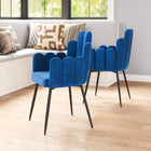 Zuo Noosa Dining Chair - Navy Blue - Set of 2-Chair Weight Capacity: Supports up to 330 lb