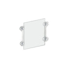 Azar Displays – Porte-affiche en acrylique de 11 x 8,5 po avec ventouses, transparent, 2/paquet (106614)-Acrylique