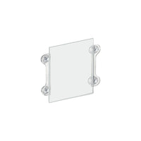 Azar Displays – Porte-affiche en acrylique de 11 x 8,5 po avec ventouses, transparent, 2/paquet (106614)-Acrylique