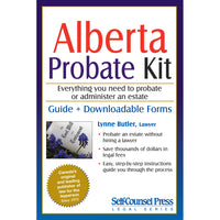 Self-Counsel Press Alberta Probate Kit [Digital Download]-Self-Counsel Press is the premier source for do-it-yourself law and small business books. Our books, ebooks, and form kits are designed to help you help yourself. All of our legal titles are written by lawyers who practise in the field they are writing about. Our business books are written by experts on the topic. People who have “been there, done that” in the businesses they write about, and know how to clearly and simply describe what they have lea
