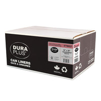 DuraPlus Can Liner - LLDPE - 30" x 38" - X Strong - Transparent - 125 Pack-Strength: X-Strong