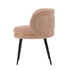Manhattan Comfort - Chaise de salle à manger moderne Kaya 58 cm en velours capitonné - Nude-Profondeur d’assise intérieure : 51 cm Hauteur d’assise : 49 cm Largeur d’assise intérieure : 51,5 cm