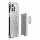 PopSockets MagSafe Power Pack Charger - 5000 mAh - White/Clear-Ultra strong and secure hold with industry leading magnetic technology