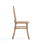 Manhattan Comfort Paragon 17.52" Industry Chic Dining Chair - Nature and Oatmeal - Set of 4-Optional Seat Cushion Included to Add Extra Comfort