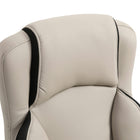 Vinsetto - Fauteuil de bureau exécutif en cuir PU avec roulettes pivotantes - ergonomique-Matériau : Éponge, nylon, maille (polyester), cuir PU