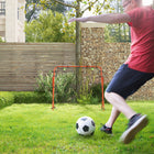 Soozier Adjustable Soccer Rebounder - Red-Powder-coated metal frame stands up to intense daily training and outdoor conditions
