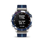 Garmin MARQ Captain (Gen 2) Modern Tool Watch-When it comes to sailing, don't just time your start - visualize it. Create a virtual starting line to time the perfect start. Also, use tack assist to see whether you are headed or lifted.