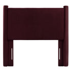 Modway Rael Performance Velvet Twin Headboard - Mulberry-Assembly Required
