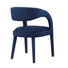 Modway Pinnacle Performance Velvet Dining Chair - Midnight Blue - 2 Pack-8
