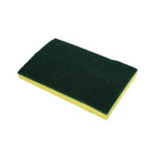 Globe Commercial Heavy Duty Cellulose Scrub Sponge - 6" x 4'' - Green/Yellow-Highly absorbent and resists bacterial odors
