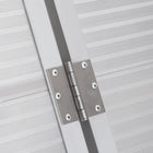 HOMCOM 3' Compact and Portable Folding Wheelchair Ramp Aluminum - Silver-Safety feature like the top transition plate and bolt included 