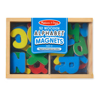 Melissa & Doug - Lettres de l'Alphabet en Bois-Ensemble de lettres en bois magnétiques pour un apprentissage précoce amusant