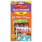 TREND All Year Cheer Stinky Stickers Variety Pack - 2 Packs of 336-Nontoxic, acid-free, and safe to use on photos and in scrapbook albums. Scents contain no nut oils.