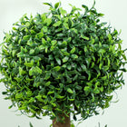 HOMCOM 40" Artificial Topiary Ball Trees in Pot - Green - 2 Pack-Colour: Green 