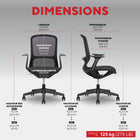 Staples - Fauteuil de travail en mailles - noir-Fabriqué en Thaïlande