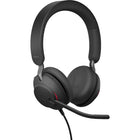 Jabra Evolve2 40 SE Stereo USB-C Wired On-Ear Headset with Extension Cable - Unified-Memory Foam Ear Cushion