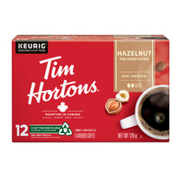 Tim Hortons Hazelnut K-Cup Pods - 12 Pack-Single Serve