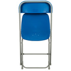 Flash Furniture - Chaise pliante de la série HERCULES en plastique bleu, de première qualité, avec une capacité de 650 lb-Cadre en acier de calibre 18