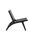 Manhattan Comfort Maintenon 25.79" Industry Chic Faux Leather Upholstered Accent Chair - Black - 2 Pack-Delivered to you Fully Assembled! No Assembly Required
