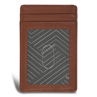 Champs - Porte-cartes d'accès en cuir Onyx - Marron-Doublure RFID