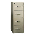 Gardex Classic 25 Fire-Resistant File, 4-Drawer, Vertical, Letter, Beige, 54H x 16 3/4W x 25D (GXGF-254-12-BE)-UL-certified fire resistant vertical 4-drawer 25"D, letter