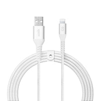 LOGiiX Vibrance Braid 1.2M USB-A to Lightning - White-1.2M (*3.94 ft) USB-A to Lightning cable to charge & sync Lightning devices