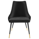 Modway Adorn Performance Velvet Dining Side Chair - Black - 2 Pack-Comes Fully Assembled