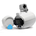SoundExtreme - TB8 ExtremeTower Powersports - Haut-parleur Bluetooth amplifié à piles, étanche à l’eau de 8 po et 1 haut-parleur passif, blanc-Imperméable et résistant aux rayons uv: Lavez les haut-parleurs de la tour avec un boyau, respectez les normes internationales IPX7, ne vous inquiétez pas avec l’eau salée, l’eau douce, la boue, le sable ou la neige; PP protégé contre les rayons UV et woofer à fibres de carbone avec cadre en caoutchouc santoprène; Enceintes ASA avec 316 vis en acier inoxydable et sup