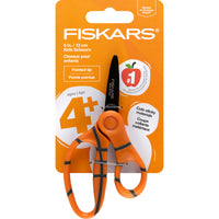 Fiskars 5" Pointed-tip Non-Stick MVP Scissors - Basketball-Innovative, safety-edge blades feature a safer blade angle ​