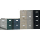 Staples Vertical Letter File Cabinet - 2-Drawer - Grey-Thumb hatch on each drawer prevents accidental opening