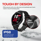 Reebok Pulse Smartwatch - 45 mm - Midnight Steel-10-day battery life keeps you moving. a rapid-charge burst takes you from near-empty to ready-to-roll in minutes. 
