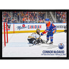 Connor Mcdavid Oilers 50th Goal - Framed Canvas - 31" x 22"-Premium canvas print with gallery-wrapped edges