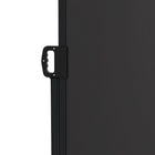 Outsunny Retractable Side Awning - 13' x 5' - Black-Fix one side to a wall and another side to concrete, cement floor or wood deck for better stability