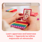 The Fidget Game Learn Uppercase & Lowercase Letters Card Pack-Includes 4 unicorn cards, 4 gremlin cards, 26 lowercase letter cards, 26 uppercase letter cards and instructions for two games