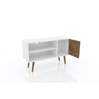 Manhattan Comfort Liberty 42.52" TV Stand, White/3D Brown Print (212BMC67)-Recommended for a 32" -46" TV.