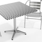 Flash Furniture 31.5'' Square Aluminum Indoor-Outdoor Table with 2 Slat Back Chairs (TLH32SQ017BCHR2)-7