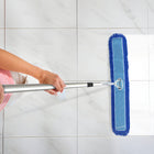 Gritt Commercial Microfiber Looped Dust Mop Pad Head - 60" x 5" - Blue-Style: Looped End