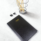 Blueline 2027 Daily Planner with Perfect Binding - 8" x 5" - Black-Telephone and address section