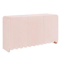 Modway Dahlia 55.5" Fluted and Scalloped Sideboard Storage Cabinet - Soft Pink-Accent Storage Sideboard