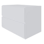 Nexera Avenue Nightstand With 1-Drawer And Folding Door - White-Scratch, stain and water resistant melamine top panel