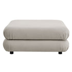 Modway Jubilee Modular Performance Velvet Ottoman - Almond-6