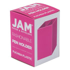 JAM Paper - Pot à crayons en plastique  - rose fuchsia-Un moyen idéal pour garder tous vos stylos, crayons et fournitures de bureau organisés sur votre bureau, que ce soit à l'école, au bureau, à la maison ou en déplacement !