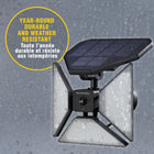 Bell + Howell Bell + Howell Bionic Spotlight Trio Motion Sensor Outdoor Solar Light-Premium casing from Bell + Howell is heat resistant, prevents Sun-induced warping or discoloration, great for patio, garden, lawn or porch and even indoor or inside your home