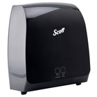 Scott - Distributrice automatique d’essuie-mains en rouleau Scott Pro - pour les essuie-mains en rouleau Scott Pro avec mandrin bleu - 12,66 po x 16,44 po x 9,18 po - Noire-Comprend 1 distributrice automatique d’essuie-mains en rouleau Scott Pro
