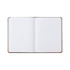 Cambridge Two-Tone Notebook - 8" x 6" - Brown-Colour coordinating ribbon marker and bungee